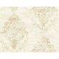 Purchase FI71004 French Impressionist Tan Damask by Seabrook Wallpaper