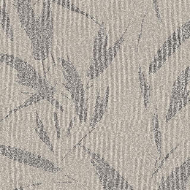 View 4035-37549-3 Windsong Kaiya Grey Leaves Wallpaper Grey by Advantage