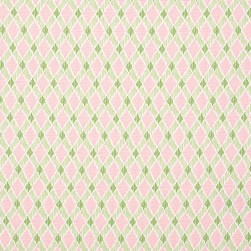 Purchase sample of 180232 Dexter Indoor/Outdoor, Pink and Green by Schumacher Fabric