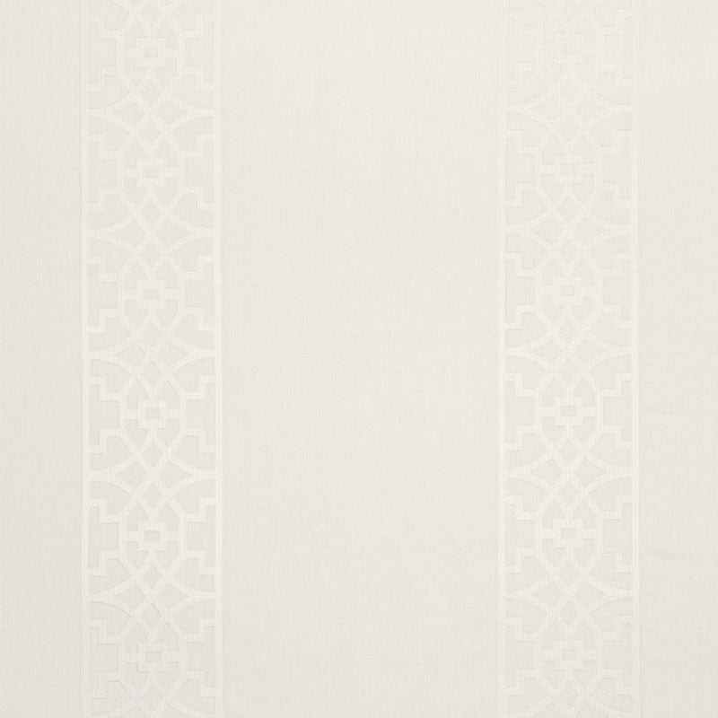 Purchase sample of 66185 Don'T Fret, Ivory by Schumacher Fabric