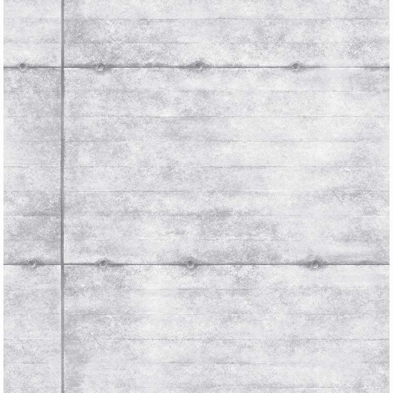 Acquire 2922-22303 Trilogy Reuther Light Grey Smooth Concrete Grey A-Street Prints Wallpaper