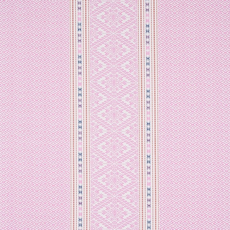 Looking 80612 Ruiz Jacquard Pink by Schumacher Fabric