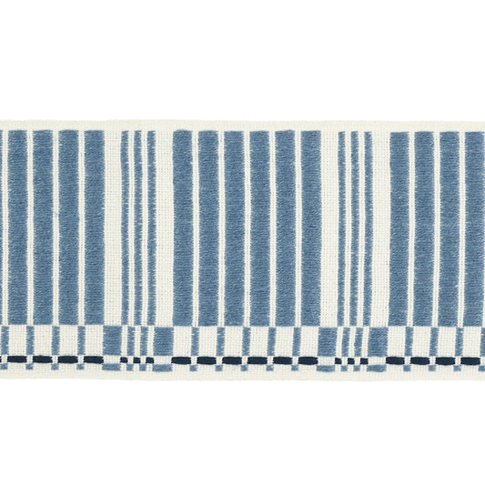 79210 | Carmo Tape Wide, Indigo - Schumacher Fabric