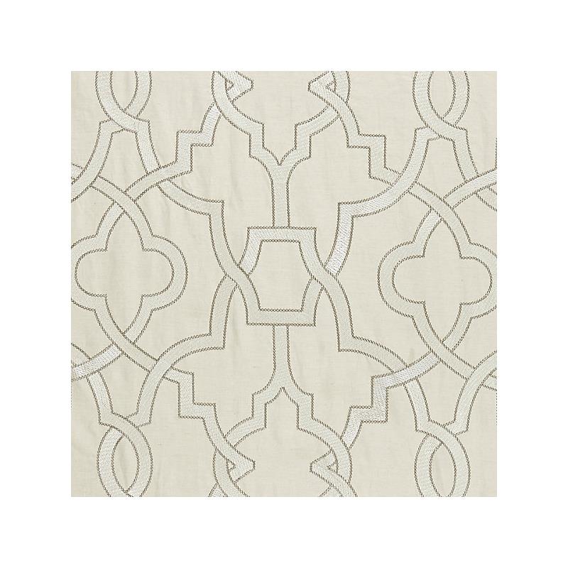 Sample 27073-001 Damascus Embroidery, Alabaster - Scalamandre Fabric (SC 000127073)