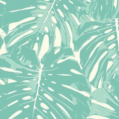 Save TA20014 Tortuga Blue Leaves by Seabrook Wallpaper
