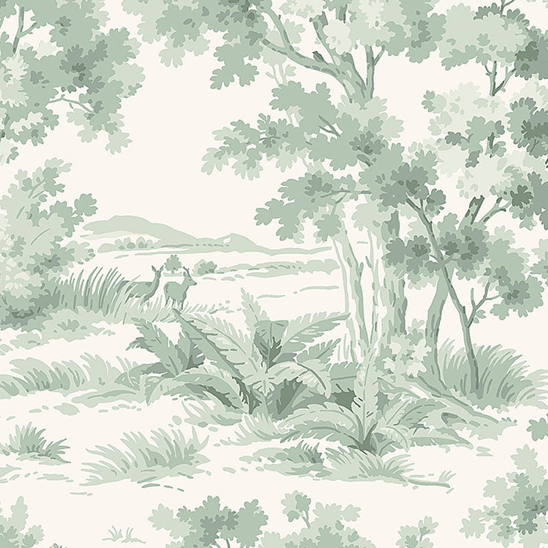 Sample 7678 Countryside Morning, Green By Borastapeter Wallcovering