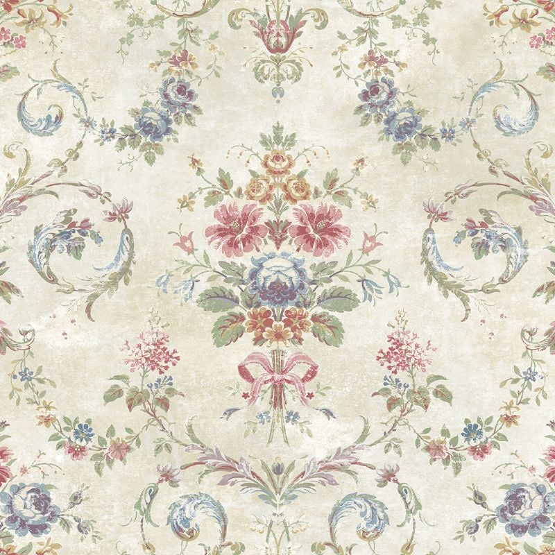 Find VF30805 Manor House Tapestry Floral by Wallquest Wallpaper