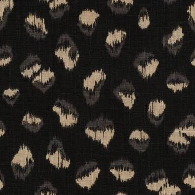 Buy GWF-3106.816.0 Feline Black Animal Skins by Groundworks Fabric