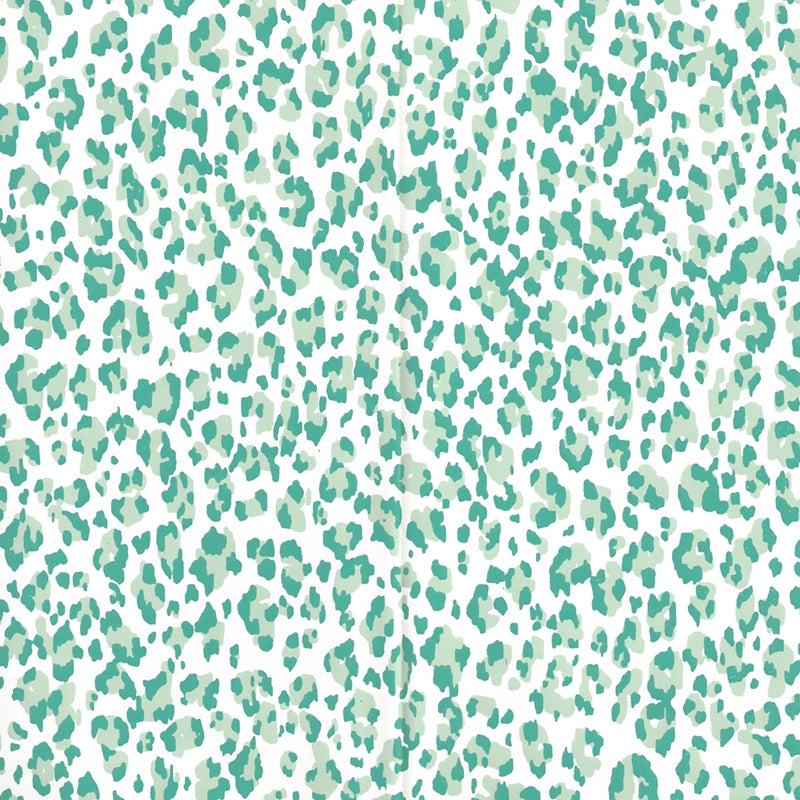 Sample 305084AWP Bonaparte, Aqua Dark Aqua Almost White by Quadrille Wallpaper