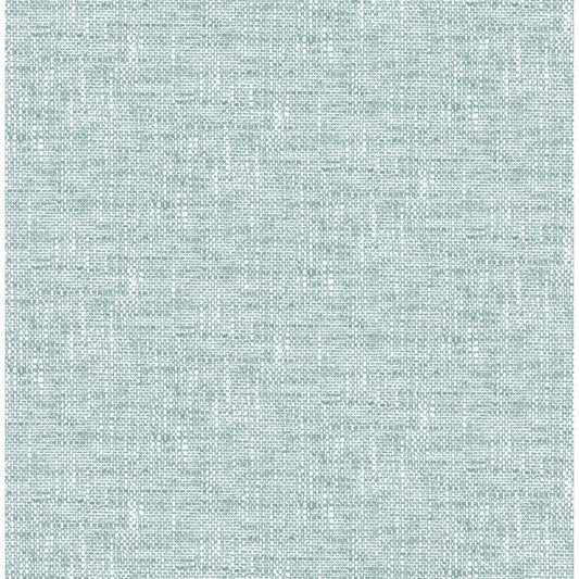 Order NU2919 Aqua Poplin Texture Graphics Peel and Stick by Wallpaper