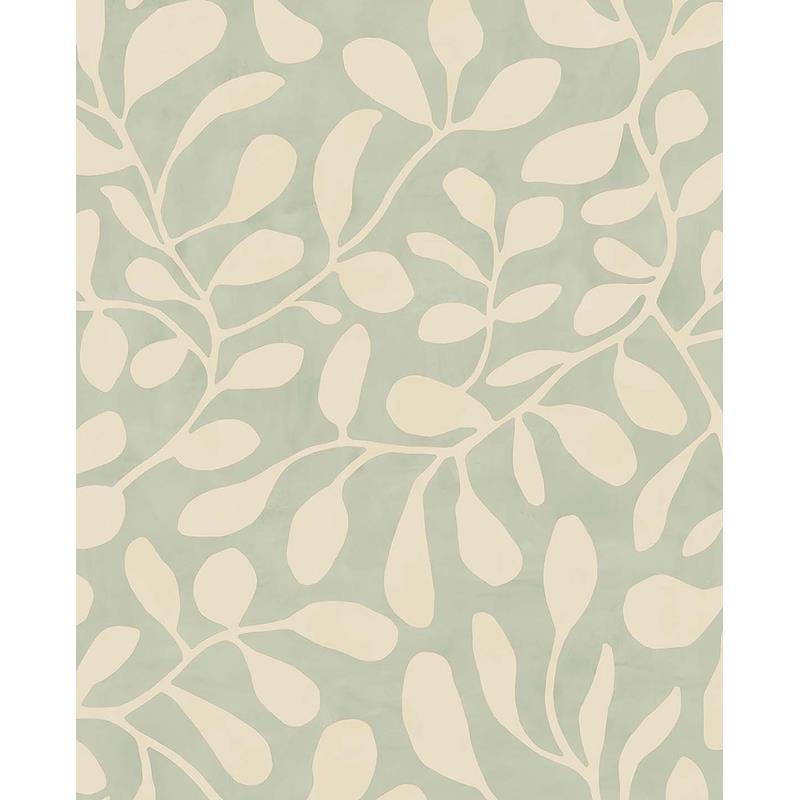 Sample EJ318033 Twist, Fiona Light Blue Leafy Vines by Eijffinger