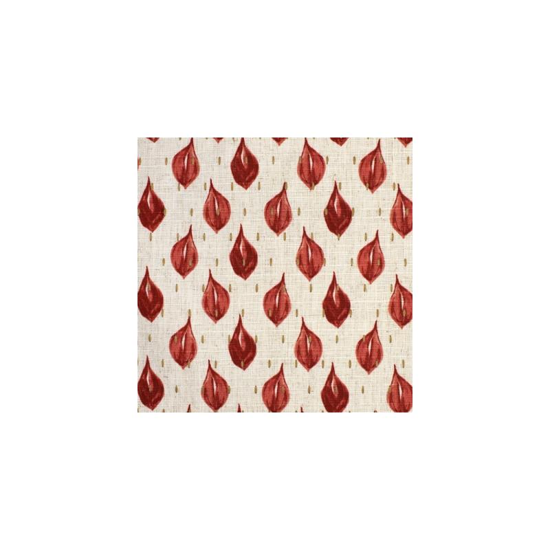 Order S3644 Coral Red Geometric Greenhouse Fabric