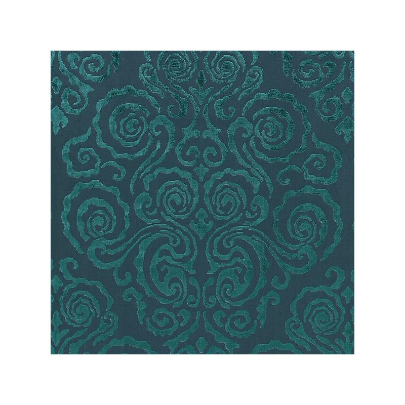 Select 27219-003 Cirrus Velvet Damask Emerald by Scalamandre Fabric