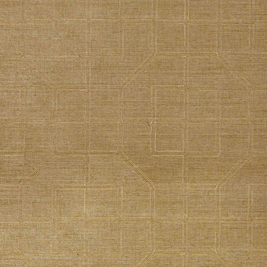 Buy 5003553 Linyi Embroidered Fret Linen Schumacher Wallpaper