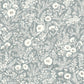 Sample 4072-70051 Delphine, Agathon Blue Floral Wallpaper by Chesapeake