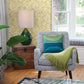 Select 2969-87529 Pacifica Alma Yellow Tropical Floral Yellow A-Street Prints Wallpaper