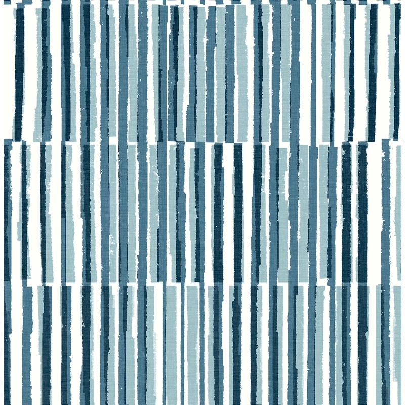 Shop 4014-26414 Seychelles Sabah Teal Stripe Wallpaper Teal A-Street Prints Wallpaper
