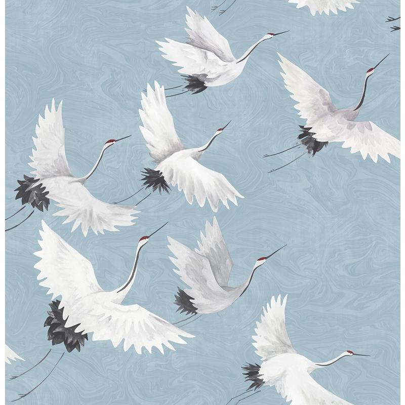 Sample NU2680 Halcyon, Birds Peel and Stick Wallpaper