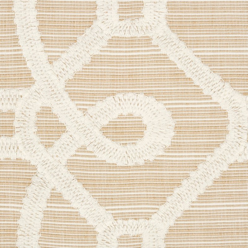 Select 71934 Ziz Embroidery Natural By Schumacher Fabric