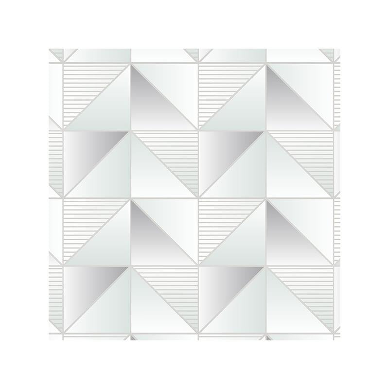 Sample GX37632 Geometrix, Green Cubist Wallpaper by Norwall