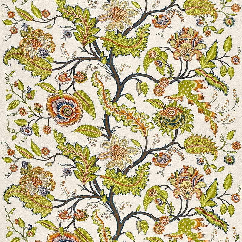 Shop 174810 Sinhala Linen Print Bittersweet by Schumacher Fabric