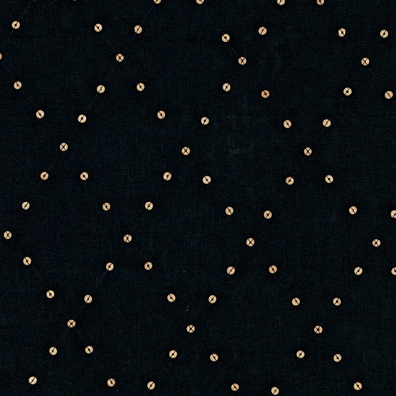 Purchase sample of 69080 Samoa Diamond, Black by Schumacher Fabric