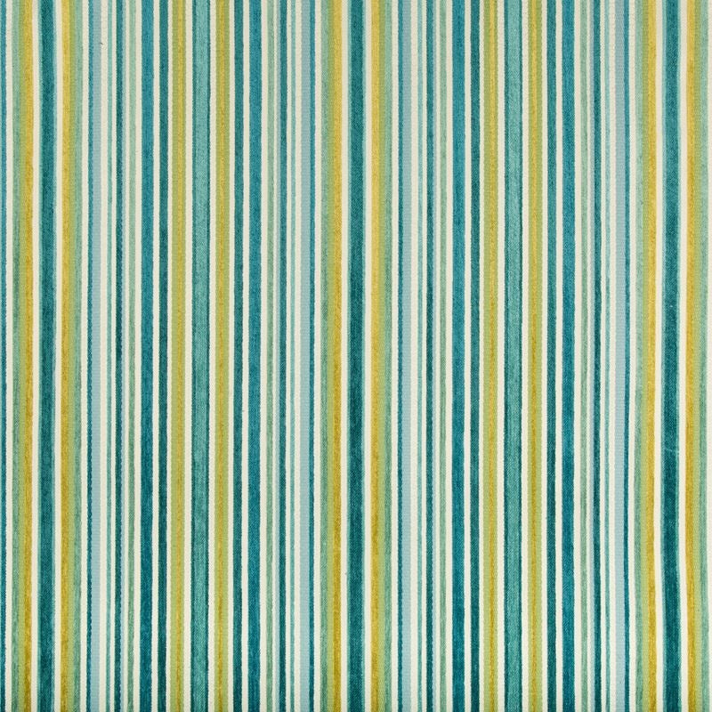 Sample 34973.523.0 Turquoise Upholstery Stripes Fabric by Kravet Design
