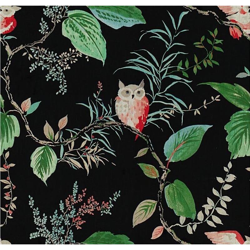 Acquire OWLISH.819.0 Owlish Black Animal/Insects Black by Kravet Design Fabric