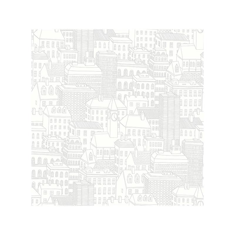 Sample 2716-23809 Limelight Dove City Wallpaper