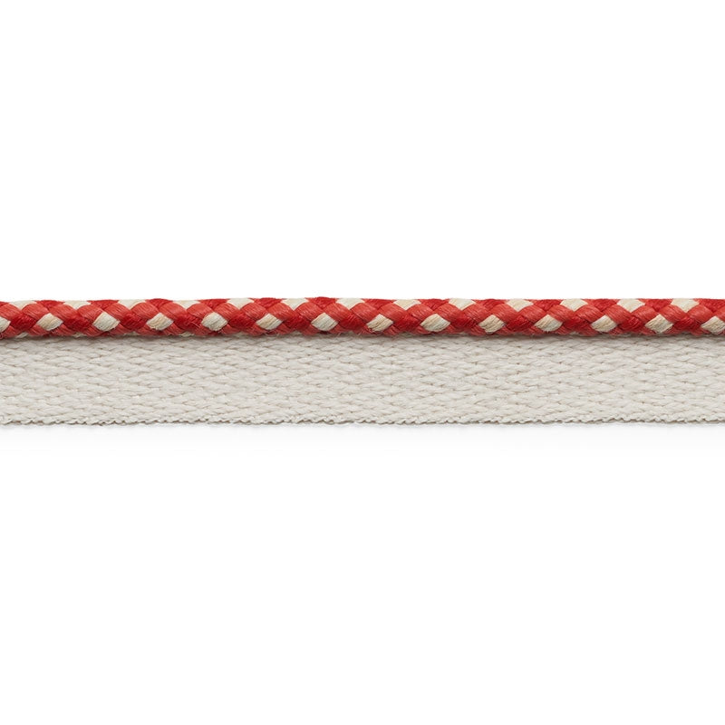74905 | Keaton Lip Cord, Red - Schumacher Fabric