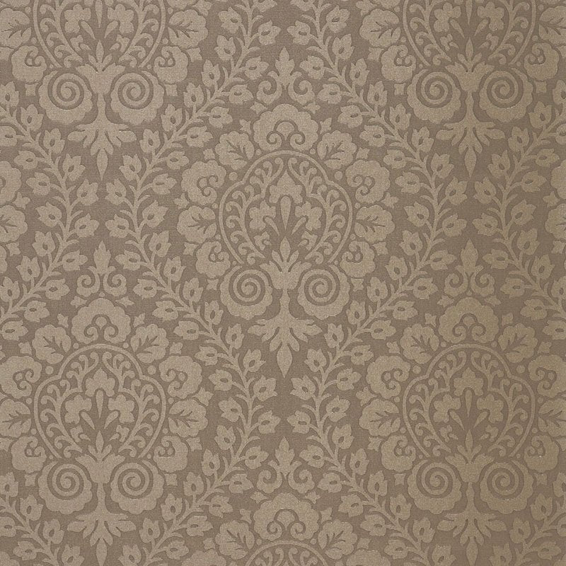 Purchase sample of 64692 Amalfi Damask, Smoke by Schumacher Fabric