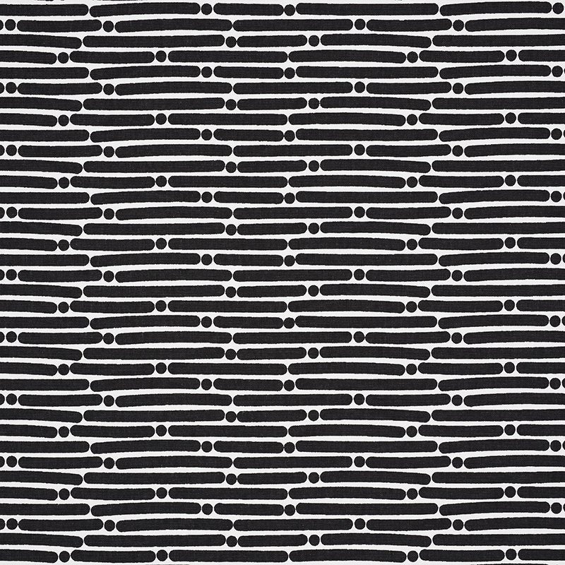 Search 177105 Dot Dash Black by Schumacher Fabric