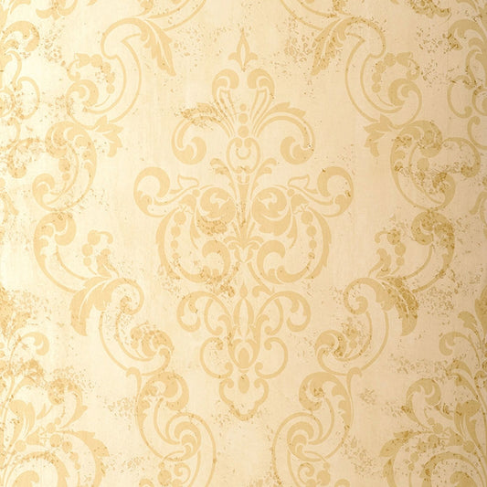 View 529120 Giovan Damask Sand Schumacher Wallpaper
