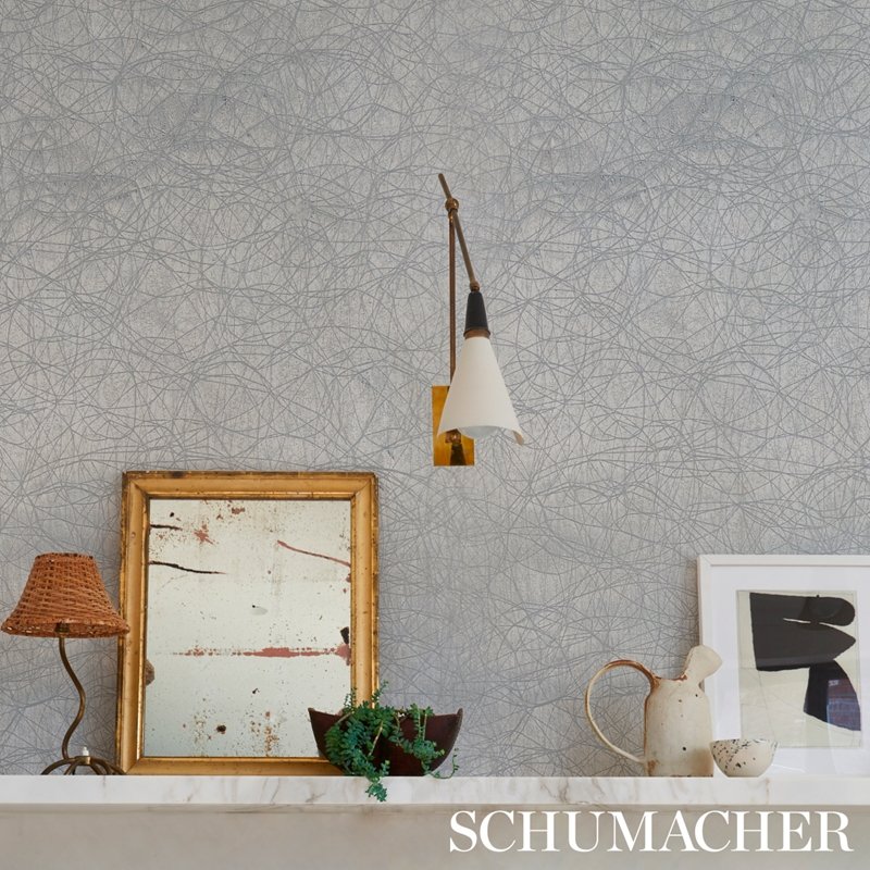 Shop 5012990 Kumo White Schumacher Wallcovering Wallpaper