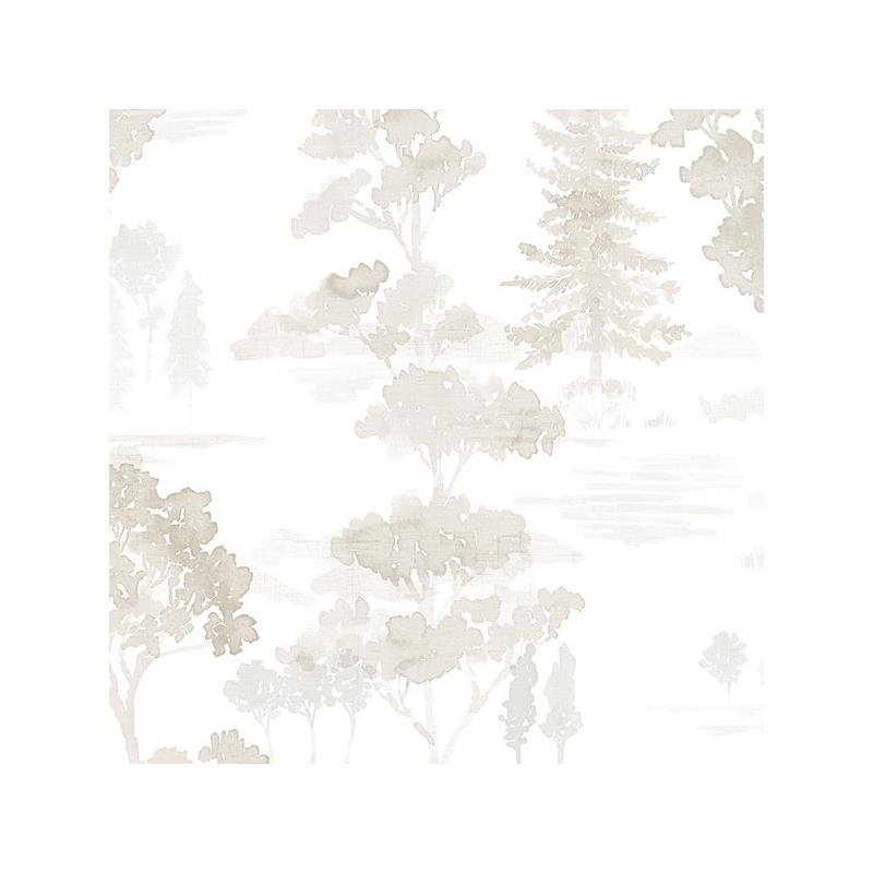 Sample FW36828 Fresh Watercolors, Beige Forest Wallpaper in Beige, Grey White by Norwall