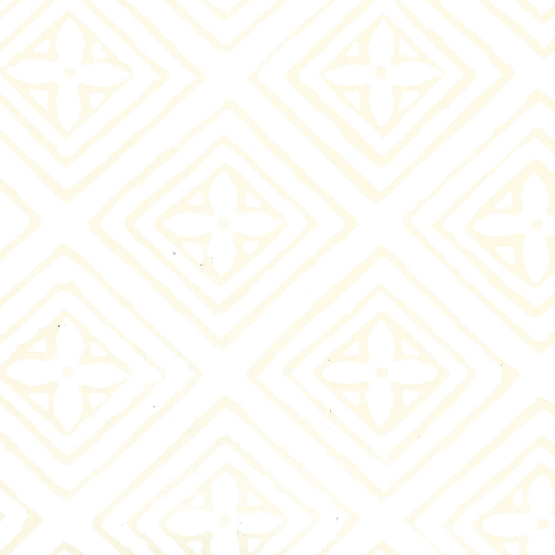 Sample 2490-01WP Fiorentina, White on Off White by Quadrille Wallpaper