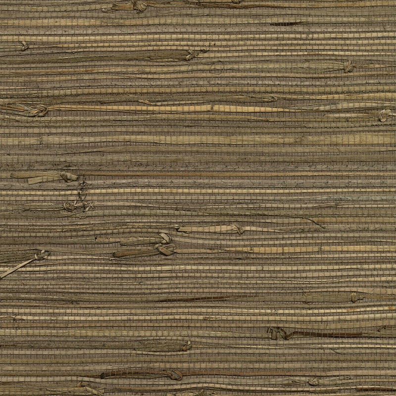 Sample 2732-80084 Canton Road, Anhui Brown Grasscloth by Kenneth James Wallpaper