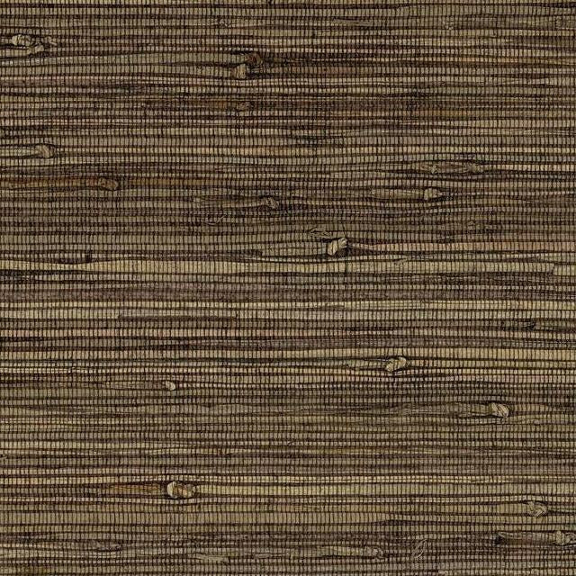 Buy VG4437 Grasscloth Resource Library Knotted Grass Black York Wallpaper