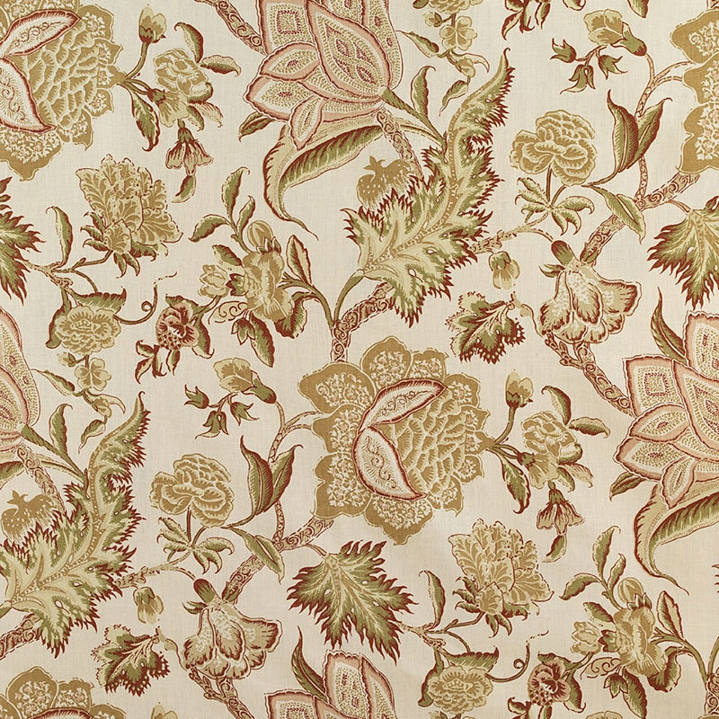 Purchase sample of 174341 Ceylon Floral Vine, Antique by Schumacher Fabric