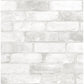Sample NU2218 Loft White Brick, Graphics Peel and Stick Wallpaper