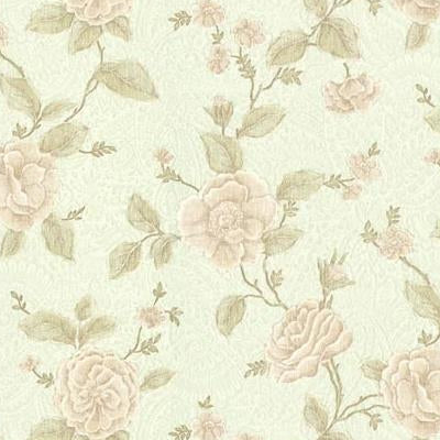 Purchase 2601-20825 Brocade Green Floral wallpaper by Mirage Wallpaper