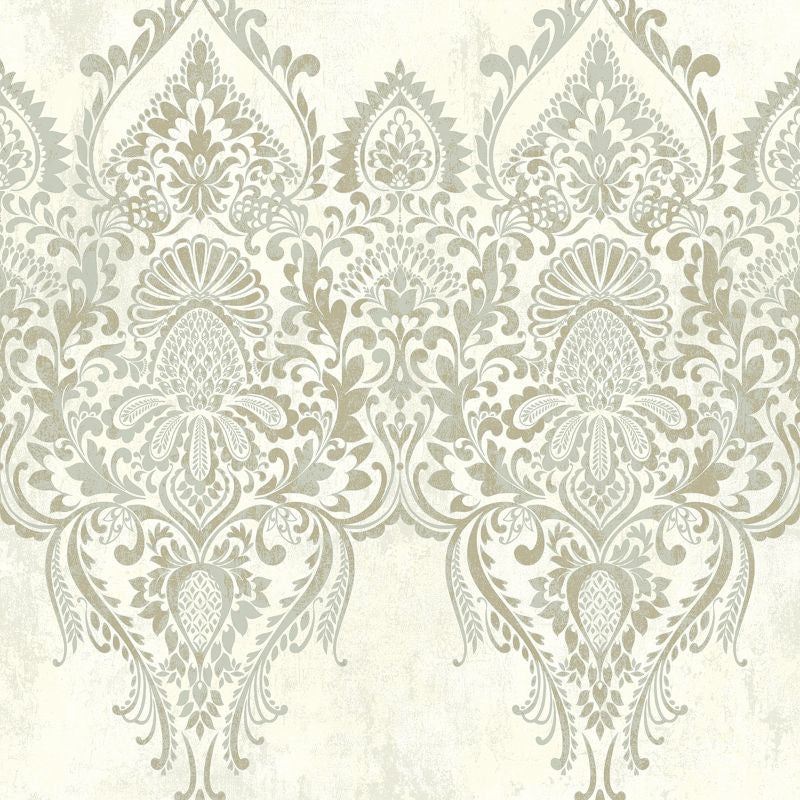 Sample RN71710 Jaipur 2 Large Paisley Stripe Wallquest