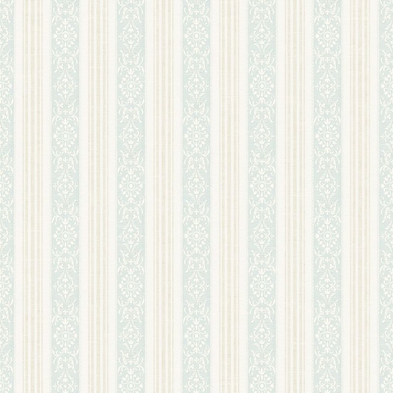 View FS50102 Spring Garden Traditional Stripe by Wallquest Wallpaper