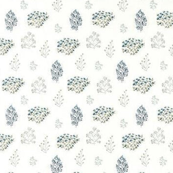 Search F1431/04 Floris Mineral/Denim Botanical by Clarke And Clarke Fabric