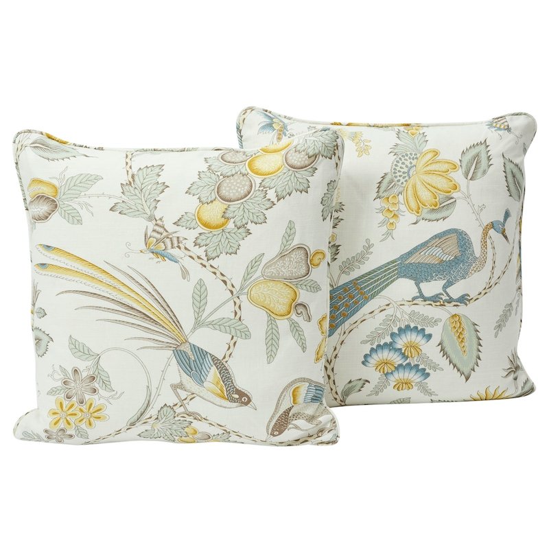 So7874011 Camile Embroidery Pillow Yellow By Schumacher Furniture and Accessories 1,So7874011 Camile Embroidery Pillow Yellow By Schumacher Furniture and Accessories 2