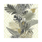 Sample ON1626 Outdoors In, Tropical Oasis Stripe color Neutral Botanical by York Wallpaper