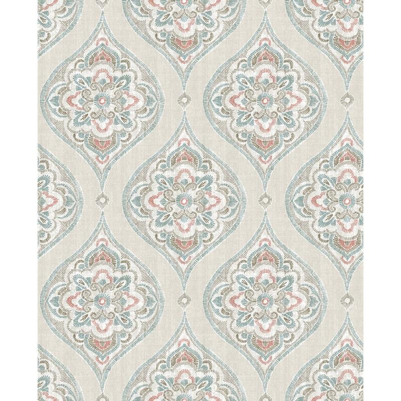 Sample 2821-25150 Folklore. Adele, Teal by A-Street Wallpaper