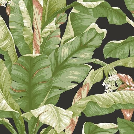 Select PSW1035RL Tropics Botanical Green Peel and Stick Wallpaper