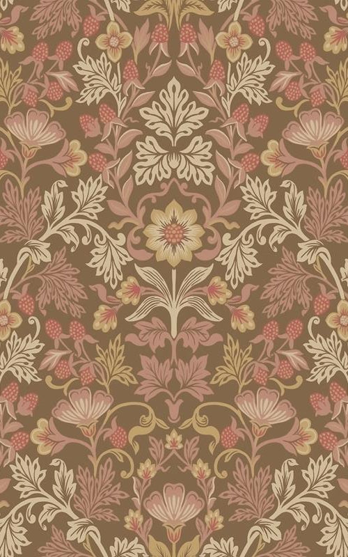 316005 Posy Lila Pink Strawberry Floral Wallpaper by Eijffinger,316005 Posy Lila Pink Strawberry Floral Wallpaper by Eijffinger2