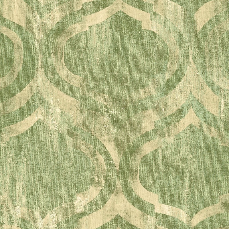 Save LG90804 Lugano Green Ogee by Seabrook Wallpaper
